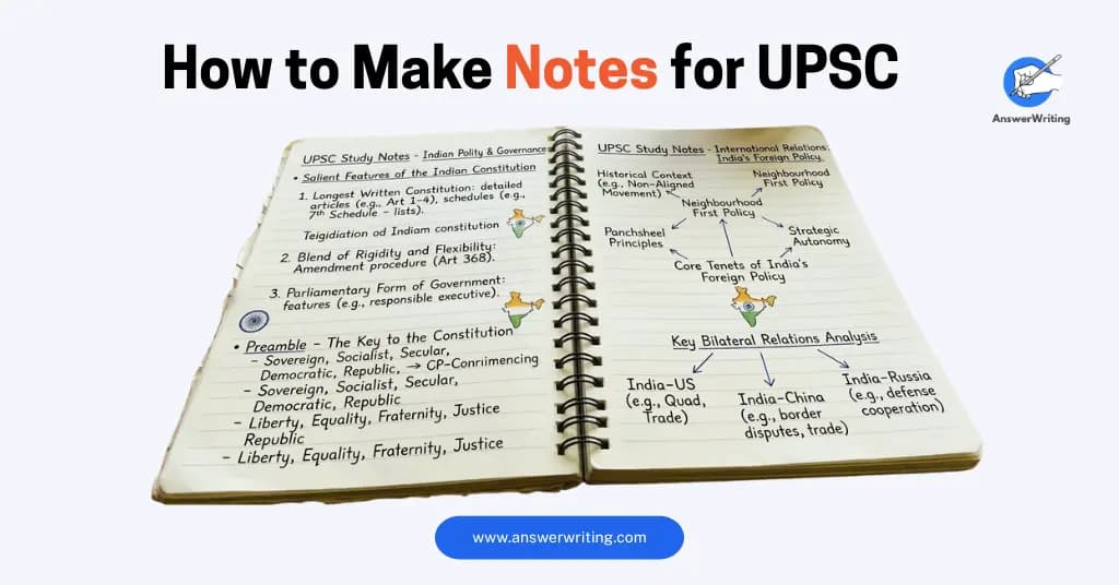 How to Make Notes for UPSC Mains: A Strategy That Actually Works